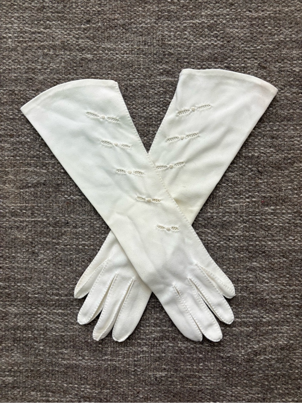 White Long Evening Gloves